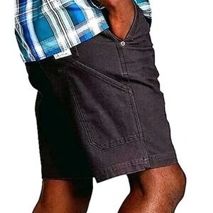 Eddie Bauer Men's Canvas Utility Shorts Classical Fit - Black Size 34 NWT #444C